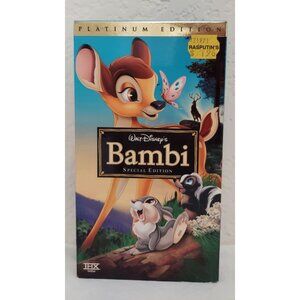 Bambi VHS 2005 Platinum Edition Disney Movie Club Exclusive Rare Includes insert